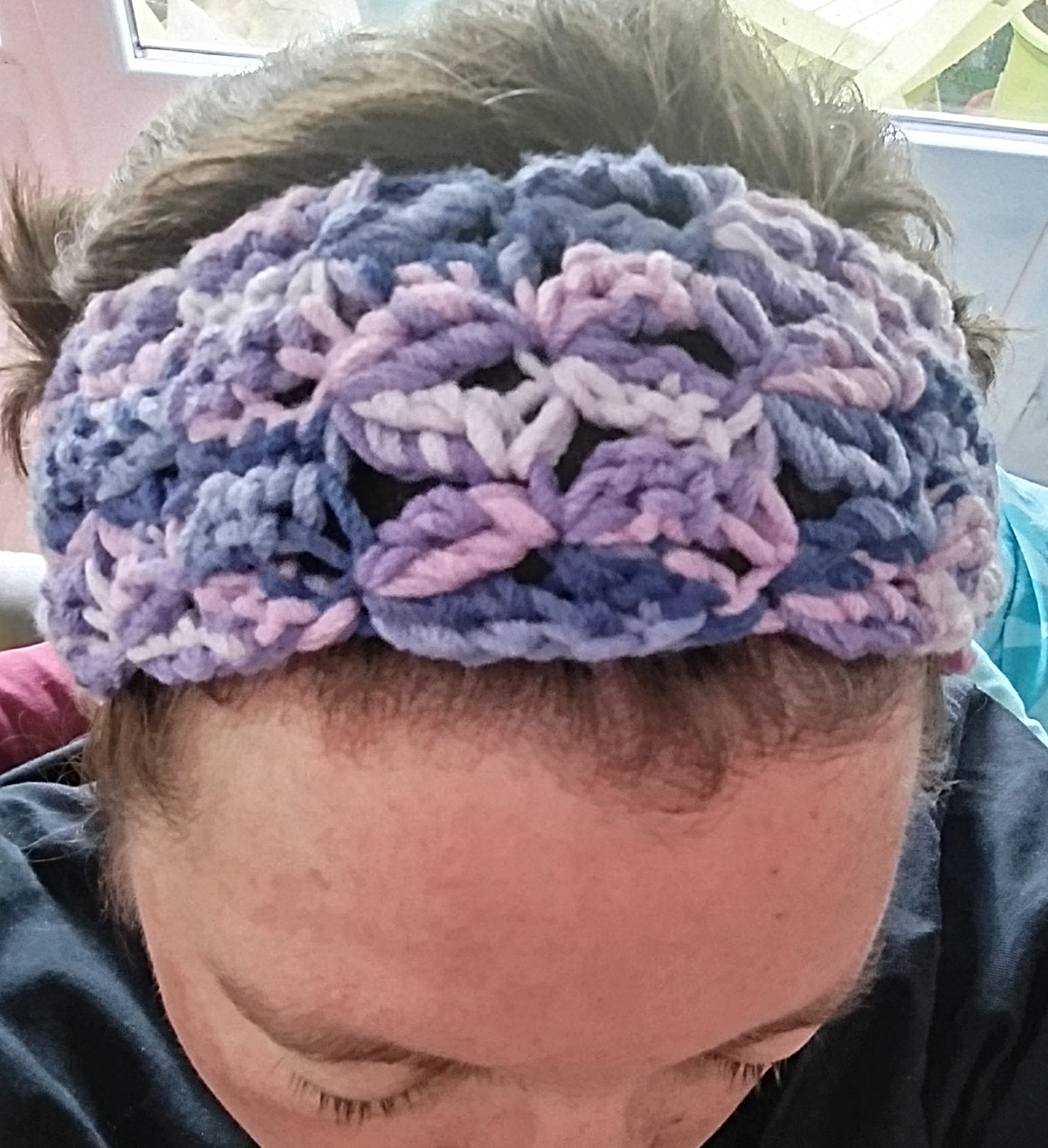 Bandeau fleur violet